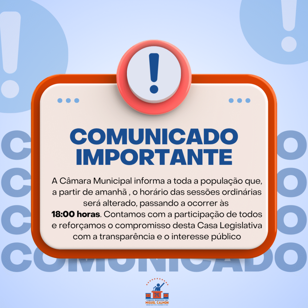 COMUNICADO IMPORTANTE!!
