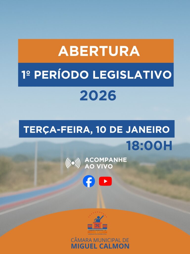 ABERTURA DAS SESSÕES